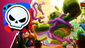 Spikezilla with Brawl Stars logo on the left side of the screen