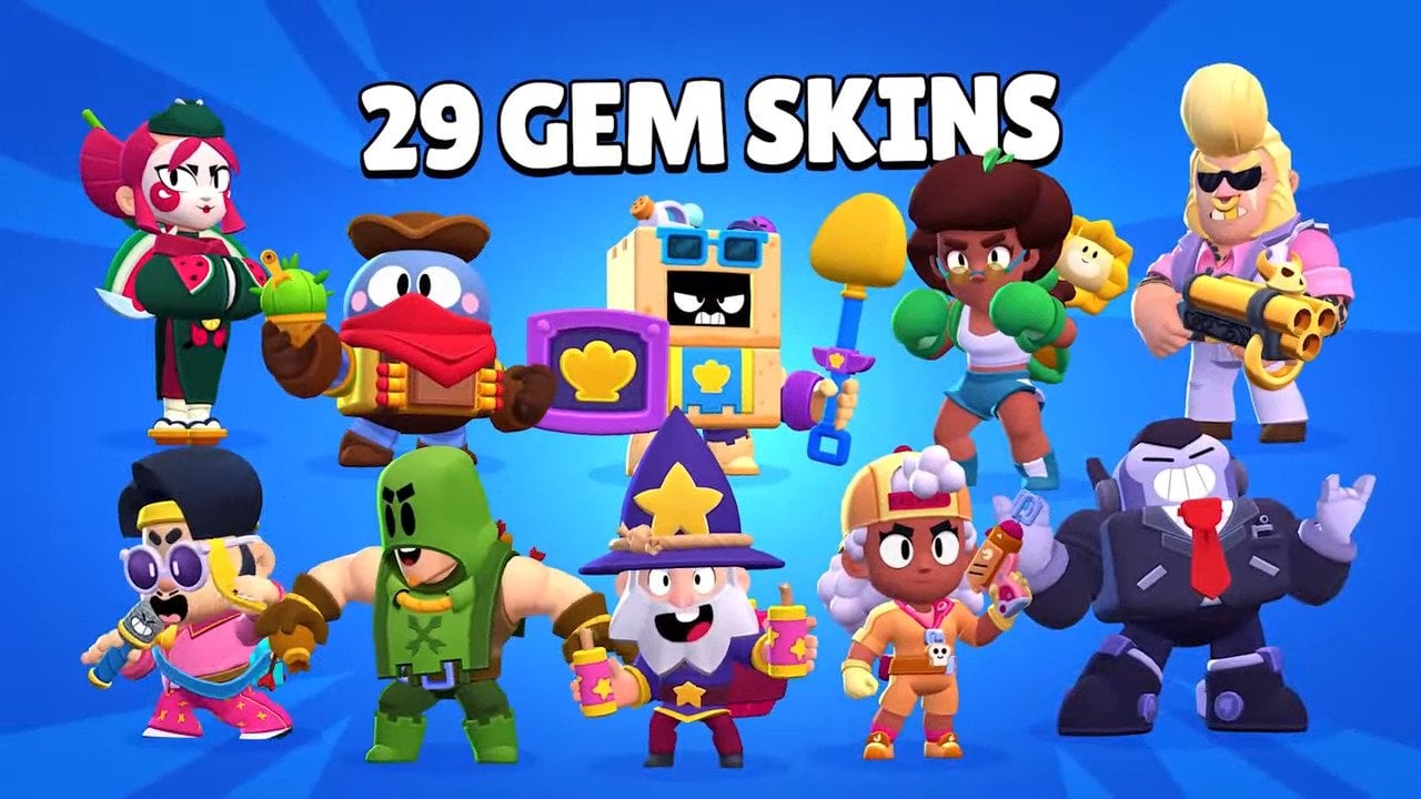 Brawl Stars new 29 gems cost skins