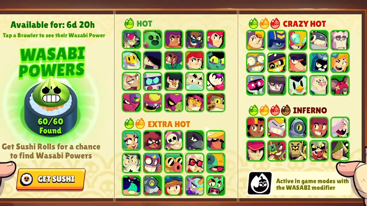 Wasabi Powers interface