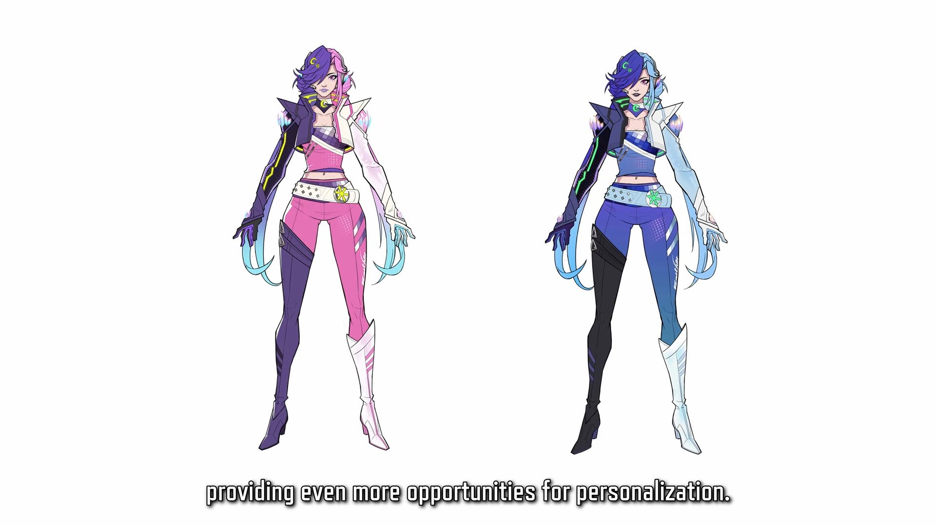 Luna Snow Mirae 2099 blue skin recolor