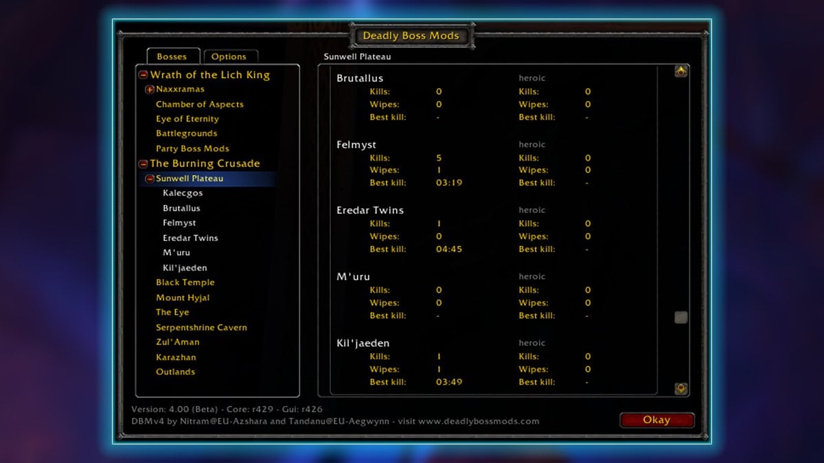 DBM interface addon
