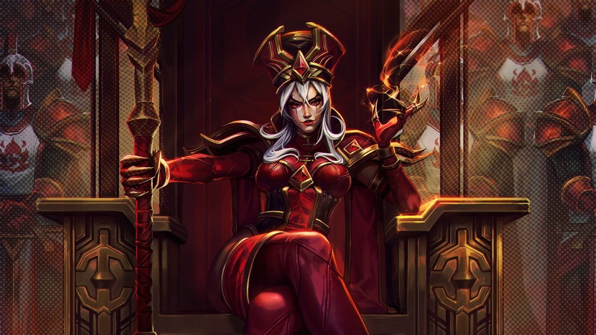 High Inquisitor Whitemane with half-toned background