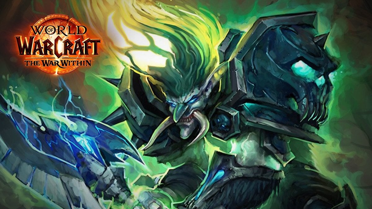 Troll Death Knight character with The War Within logo at the top left corner