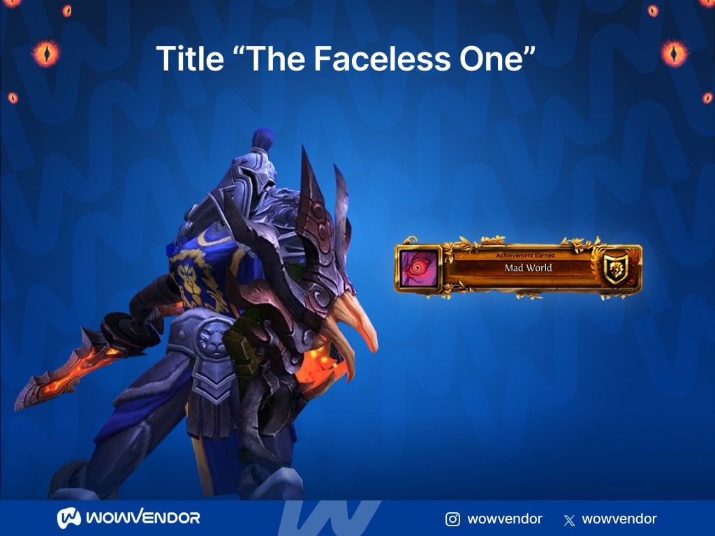 The Facelless One title from Horrific Visions