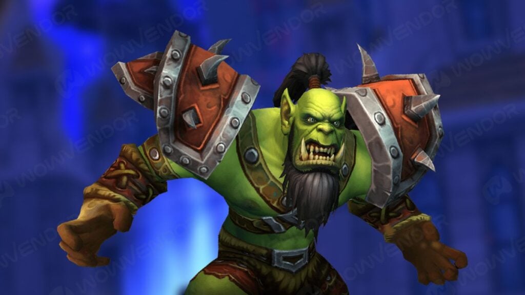 An angry emoji on the blurred font of The War Within Patch 11.1.5.