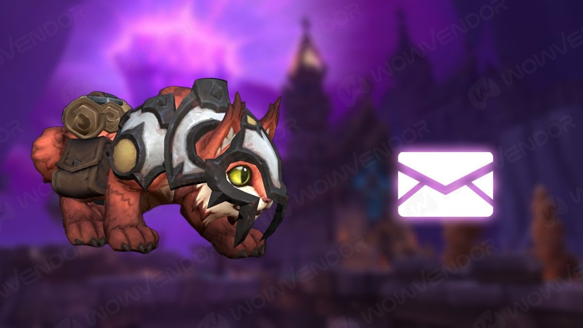 A red courier lynx surrounded by mailboxes.