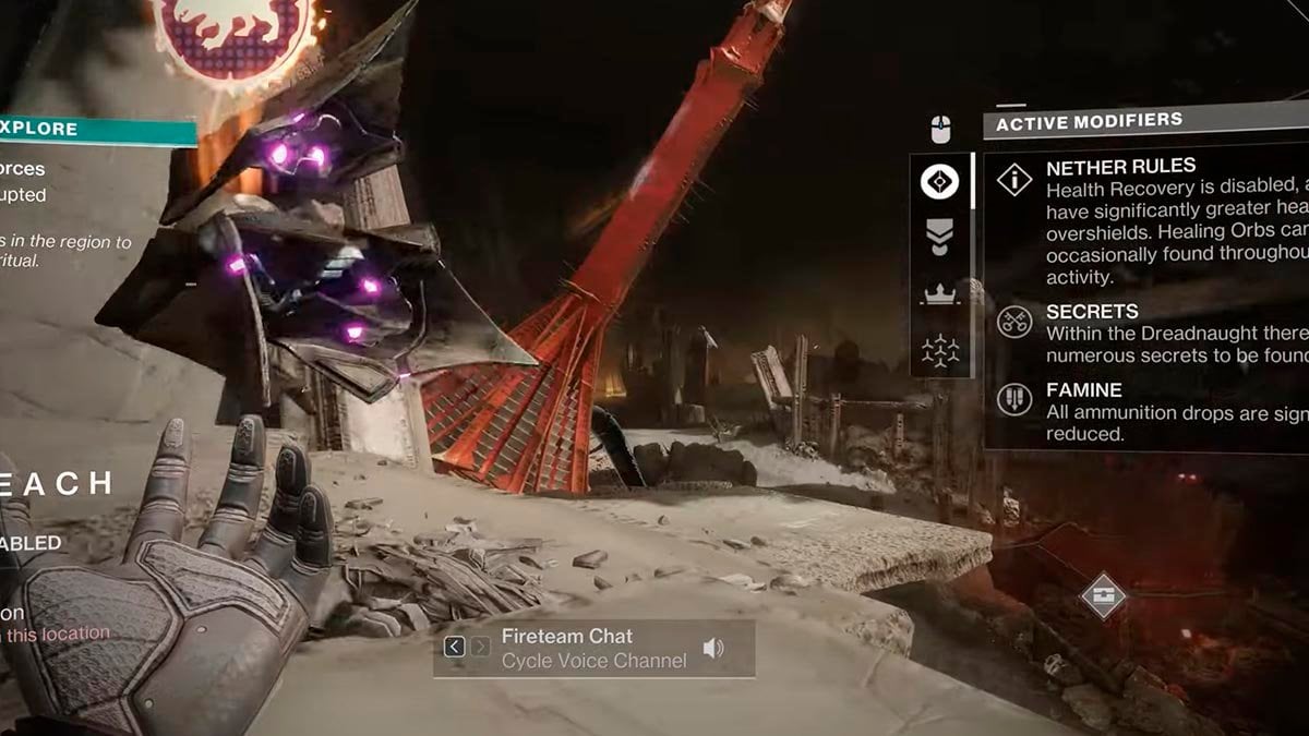 Hull of Breach area in Destiny 2 where you can get Target-Lock Catalyst for Barrow-Dyad