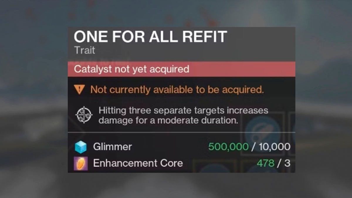 Destiny 2 One For All Catalyst for Barrow-Dyad