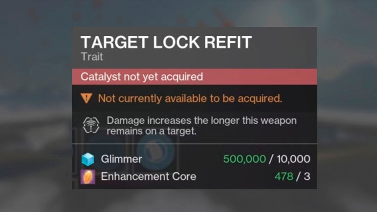 Destiny 2 How to get Target Lock Catalyst for Barrod-Dyad guide.