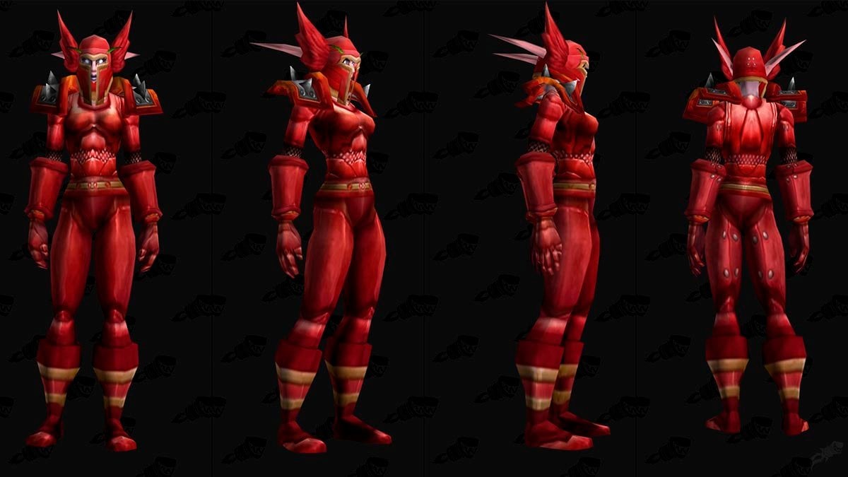 WoW Season of Discovery 8 Scarlet Soldier's Plate Set