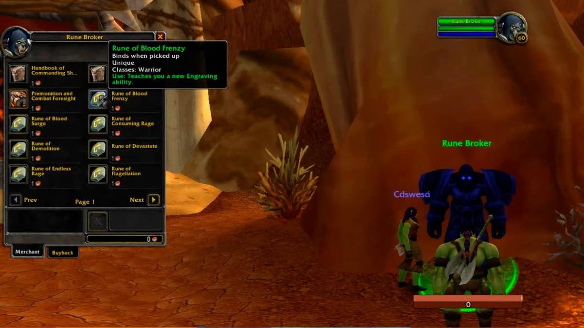 WoW SoD 8 Rune Broker leveling guide
