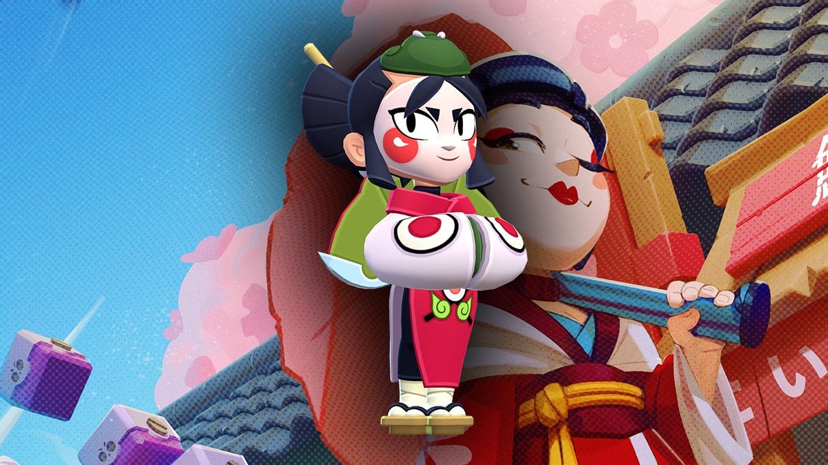 Kaze in-game model on top of Kaze key art