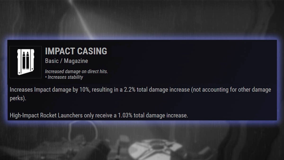 Impact Casing magazine for Cold Comfort in the Rite of the Nine event Destiny 2.