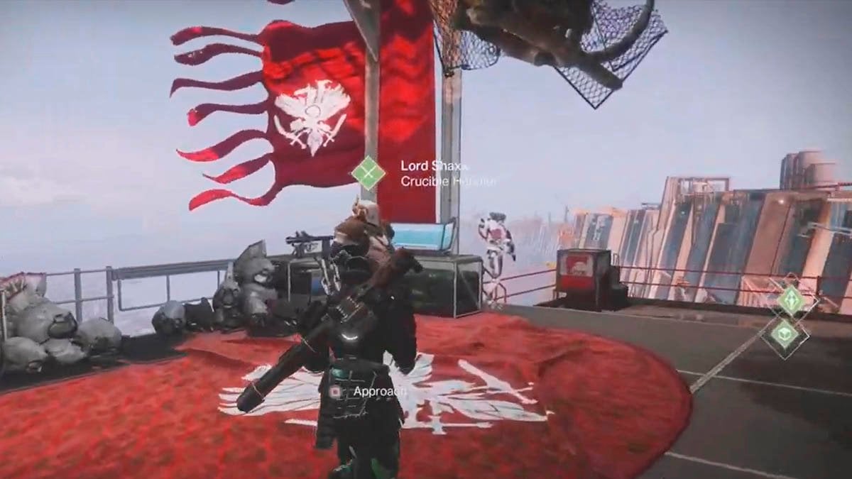 Lord Shaxx in Destiny 2, who will start Heavy Metal PvP event.