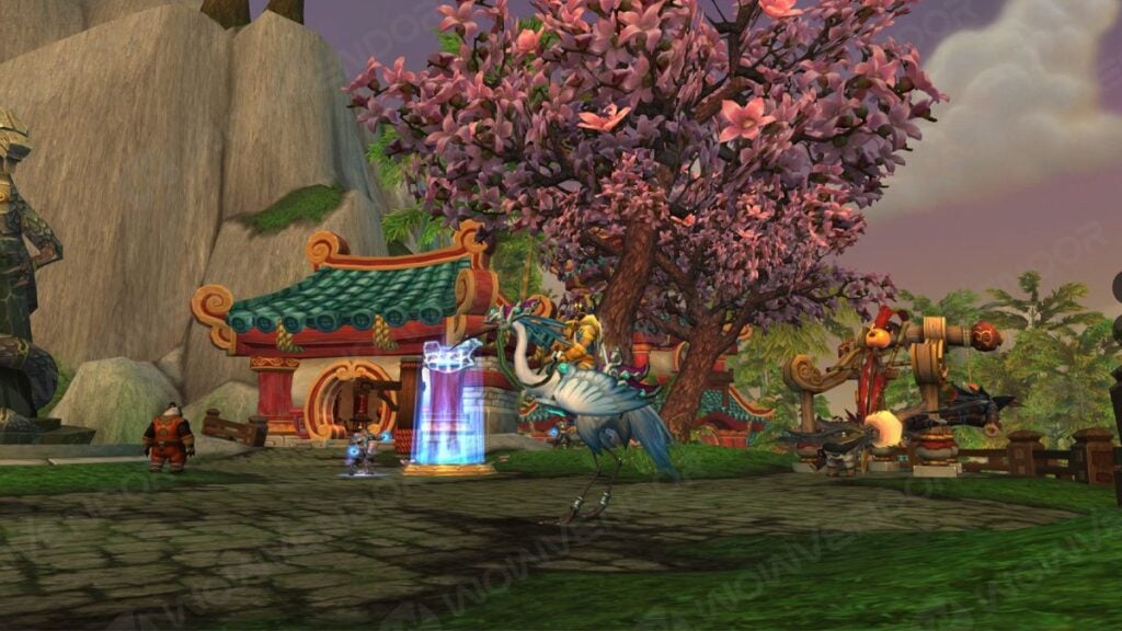 Reins of the Silver Riding Crane in The Jade Forest in World of Warcraft.