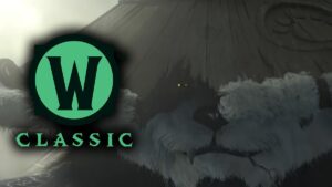 World of Warcraft: Mists of Pandaria Classic launch teaser featuring Pandaren and Classic WoW logo.