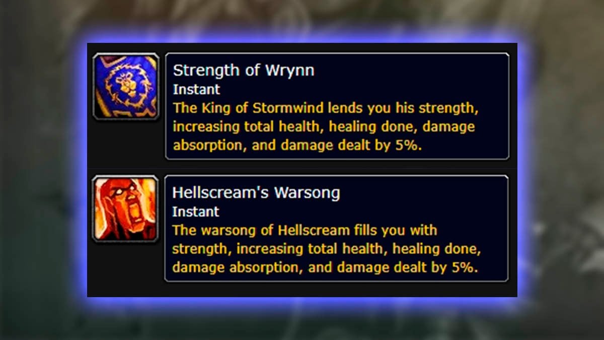 ICC buffs in WoW WotLK.