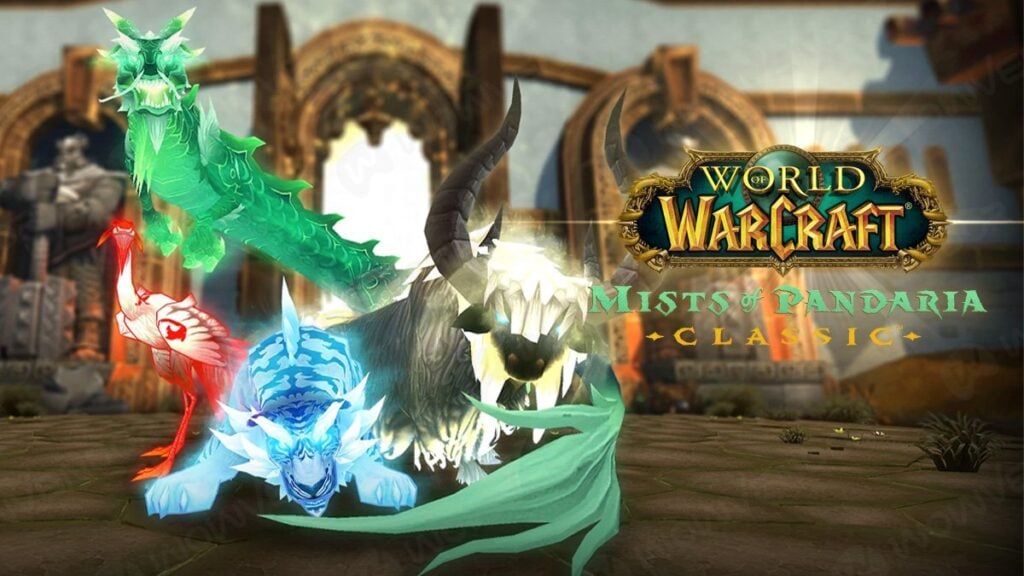 Mists of Pandaria Celestials: A dragon, a tiger, a buffalo,