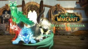 Mists of Pandaria Celestials: A dragon, a tiger, a buffalo, and a crane.