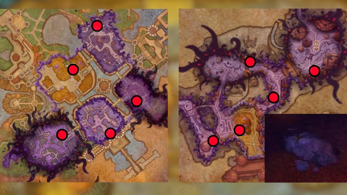 Trash location in Horrific Visions of Stormwind and Orgrimmar for looting Nesting Swarmite mount.