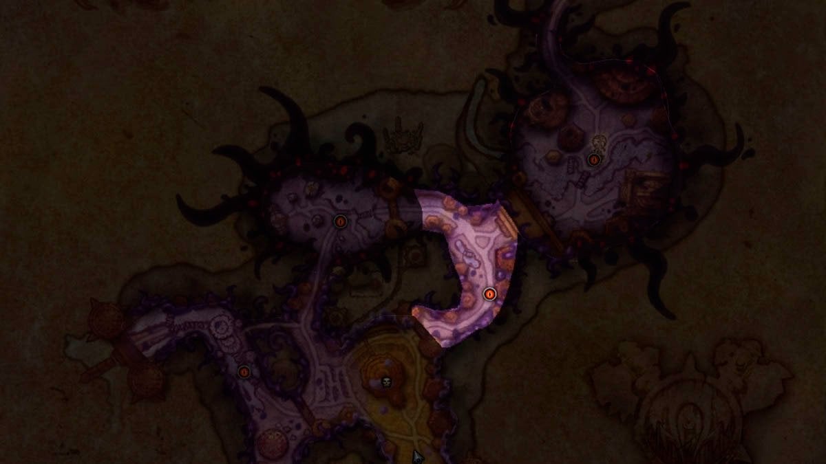 The Drag map Horrific Vision of Orgrimmar.