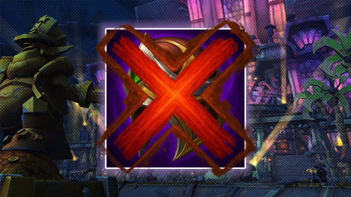WoW The War Within Mask of Multitude marked as time-gated content with red X