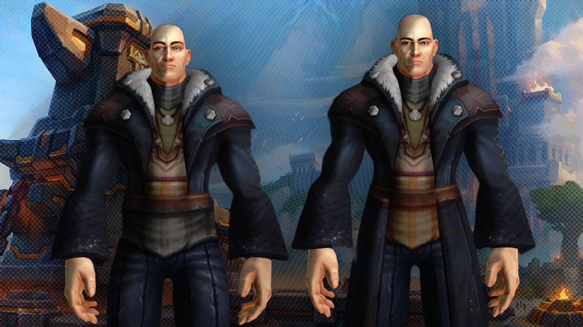 Preview of Ashvane Smuggler’s Attire from BfA Timewalking transmog sets in WoW Patch 11.1.7, featuring two coat variants on a human model.