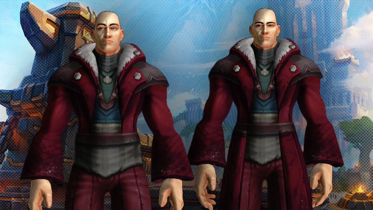 Preview of Bloodsail Smuggler’s Attire from BfA Timewalking transmog sets in WoW Patch 11.1.7, featuring two coat variants on a human model.