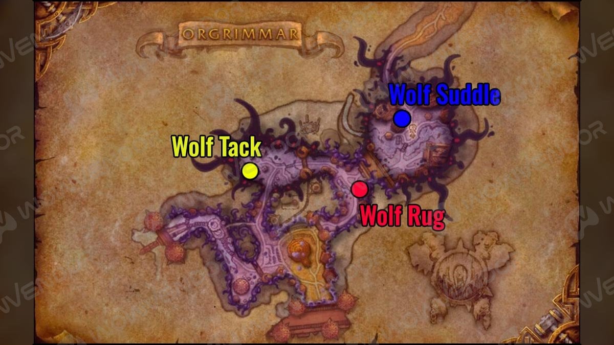 Void-Scarred Pack Mother's Harness quest location in Horrific Visions of Orgrimmar.