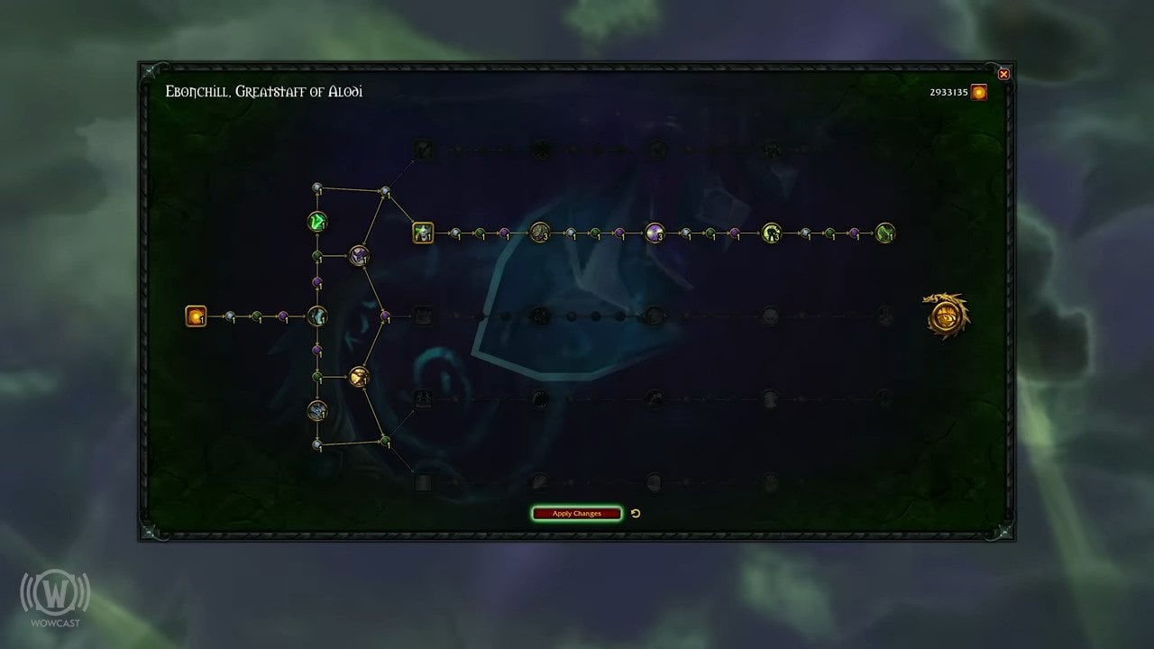 WoW Legion Remix new Artifact trait tree showcase.