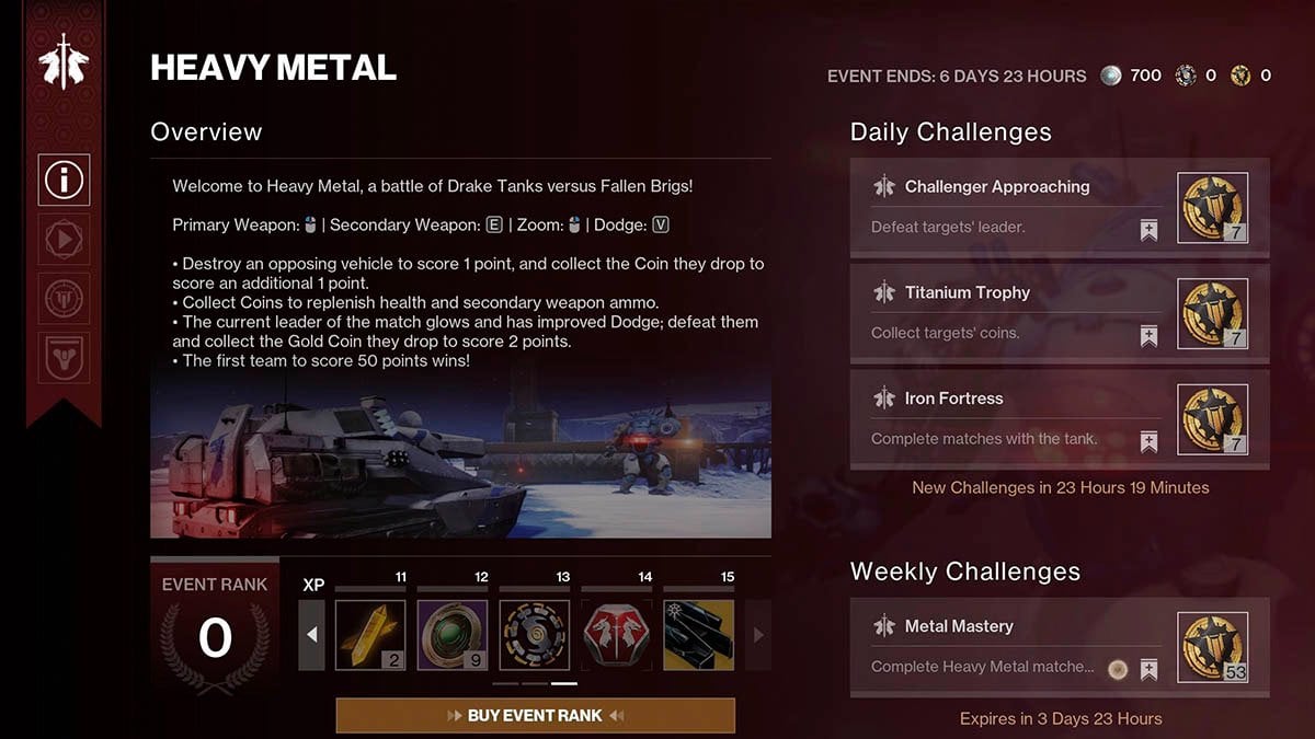 Destiny 2 Heave Metal Reward Track with Gryphon Exotic Sparrow