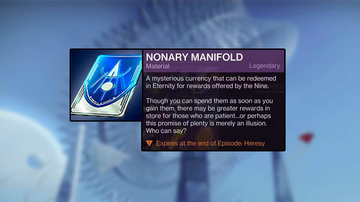 Nonary Manifold currency in Destiny 2 Rite of the Nine