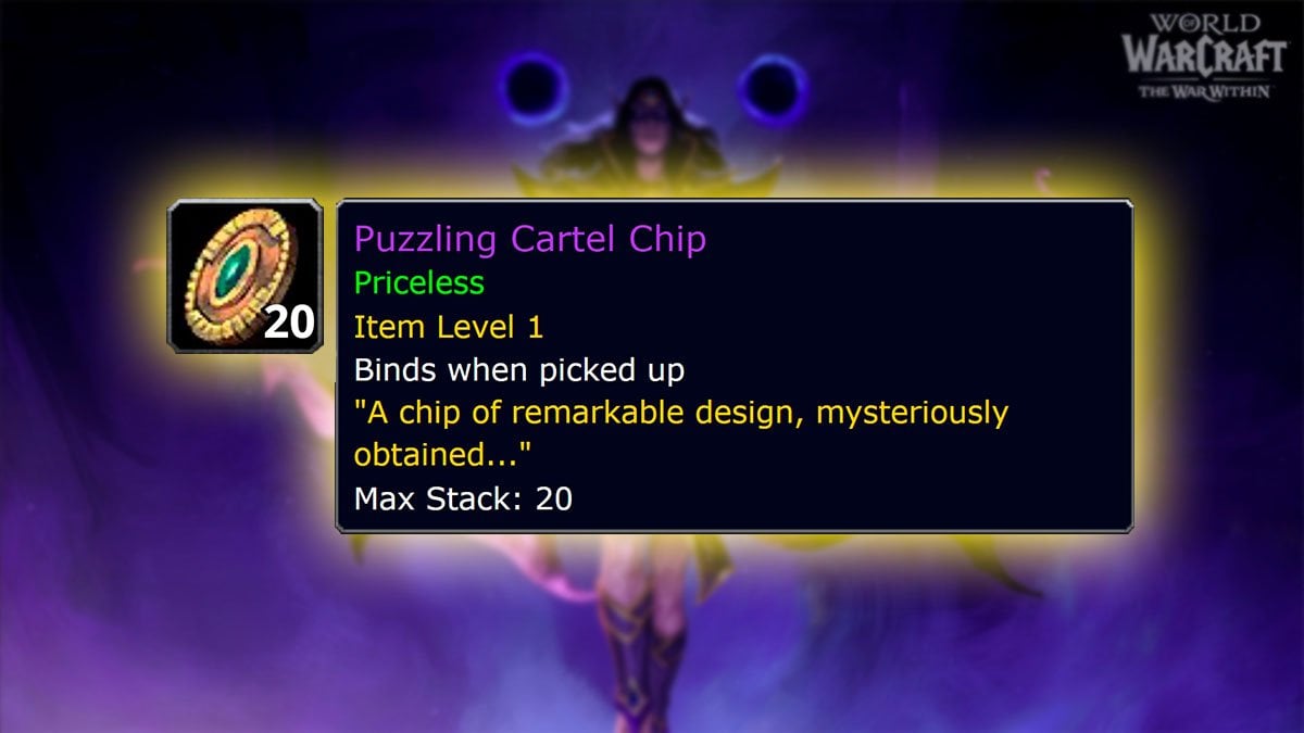 WoW Gearing in 11.1.5 Puzzling Cartel Chip currency