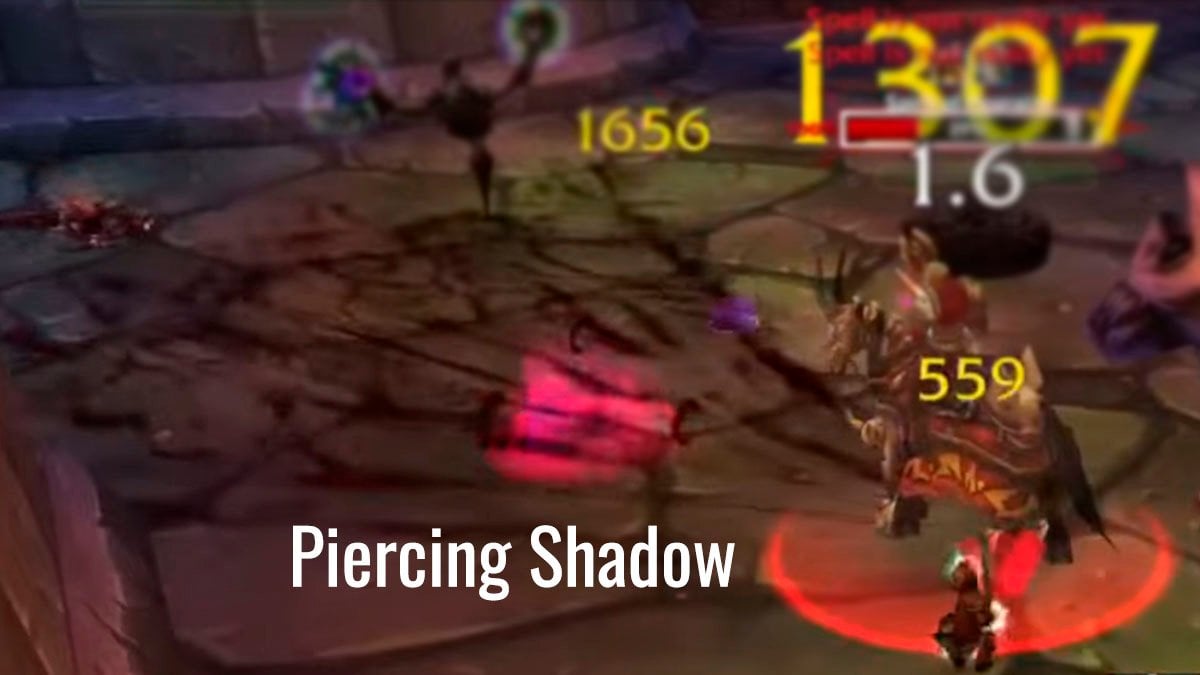 WoW SoD 8 Mograine boss fight Piercing Shadow cast