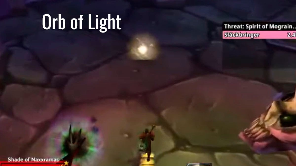WoW SoD 8 Mograine boss fight Orb of Light for healing