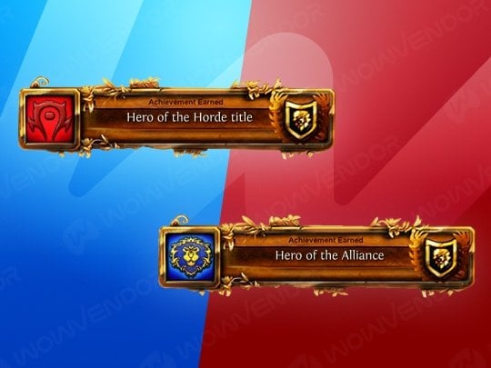 Buy Pandaria Classic Hero of the Alliance / Hero of the Horde title boost