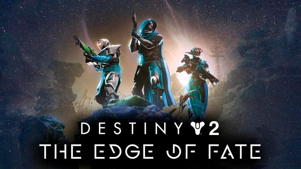 3 Guardians using Edge of Fate Exotic weapons from the Edge of Fate expansion.