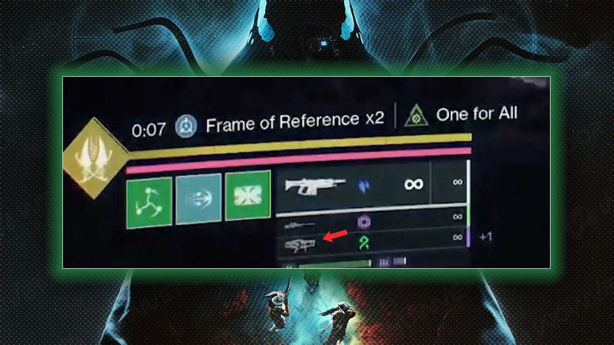 Destiny 2 Heavy Exotic leak screencap, teasing Strand aspect weapon.