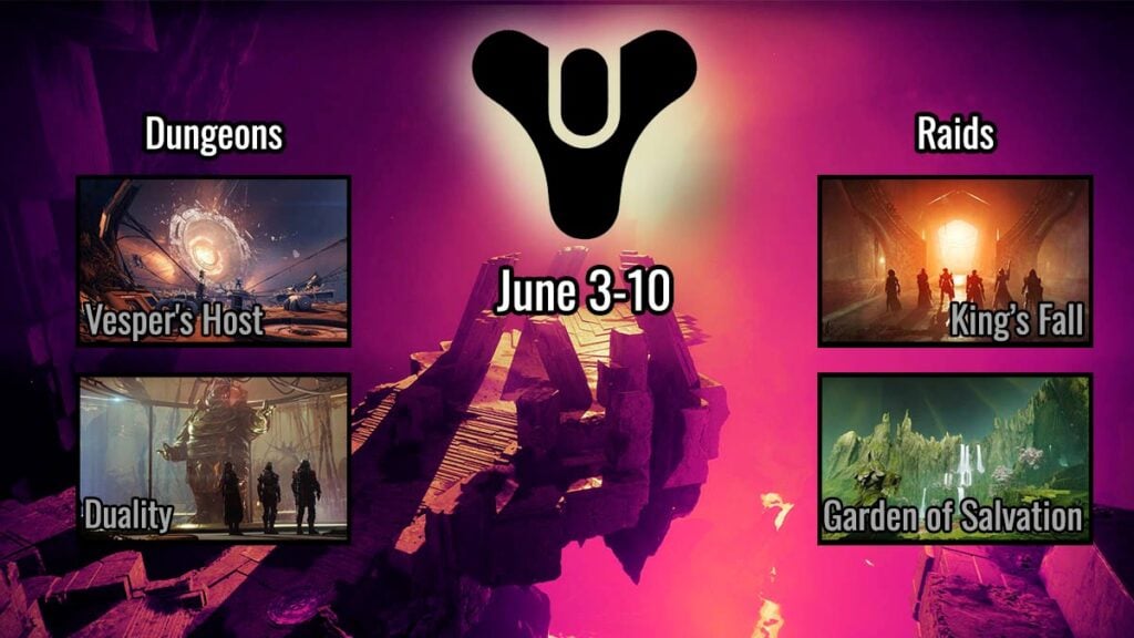 Weekly dungeon and raid rotation in Destiny 2.