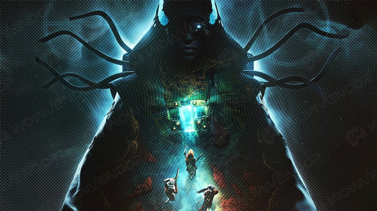 Destiny 2 Edge of Fate key art with half tone.