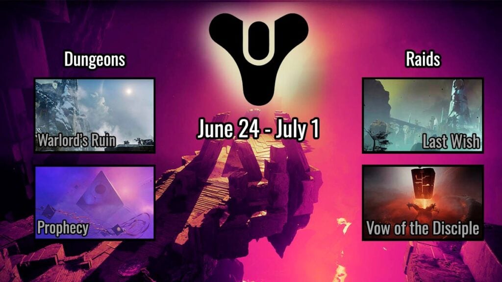 Destiny 2 rotation raid and dungeon this week June 24 - July 1.