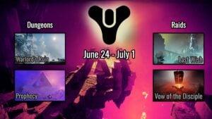 Destiny 2 rotation raid and dungeon this week June 24 - July 1.