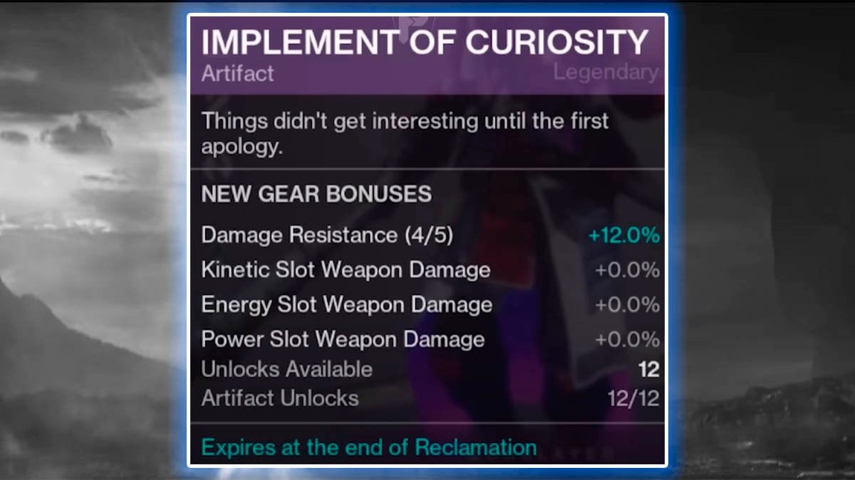 New Gear Bonuses in Edge of Fate Destiny 2.