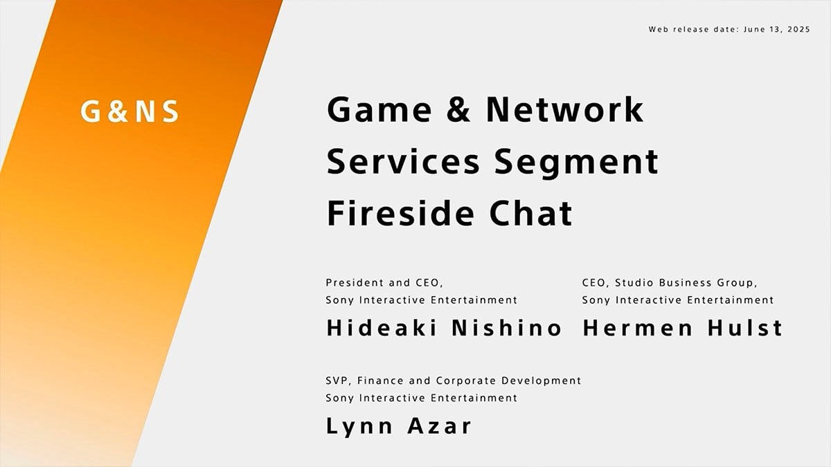 Sony business presentation June 13 2025.