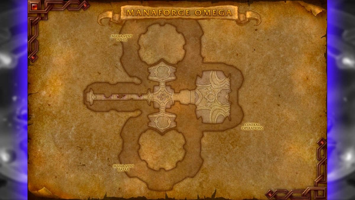 Manafore Omega raid map wing 2 Central Operations.