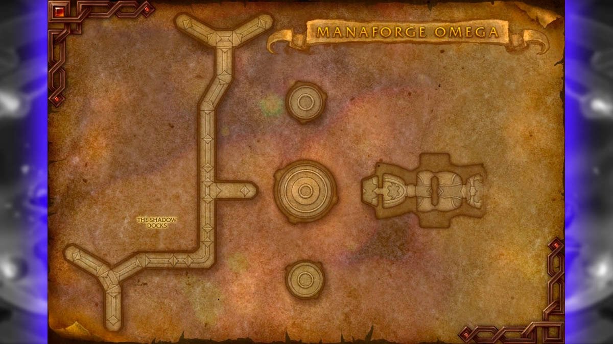 Manafore Omega raid map wing 2 The Shadow Docks.