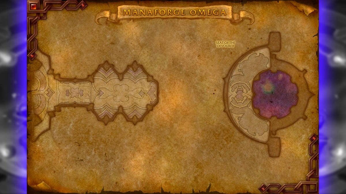 Manafore Omega raid map wing 2 Seat of the Devourer.