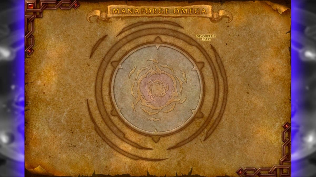 Manafore Omega raid map wing 3 Devourer's Heart.