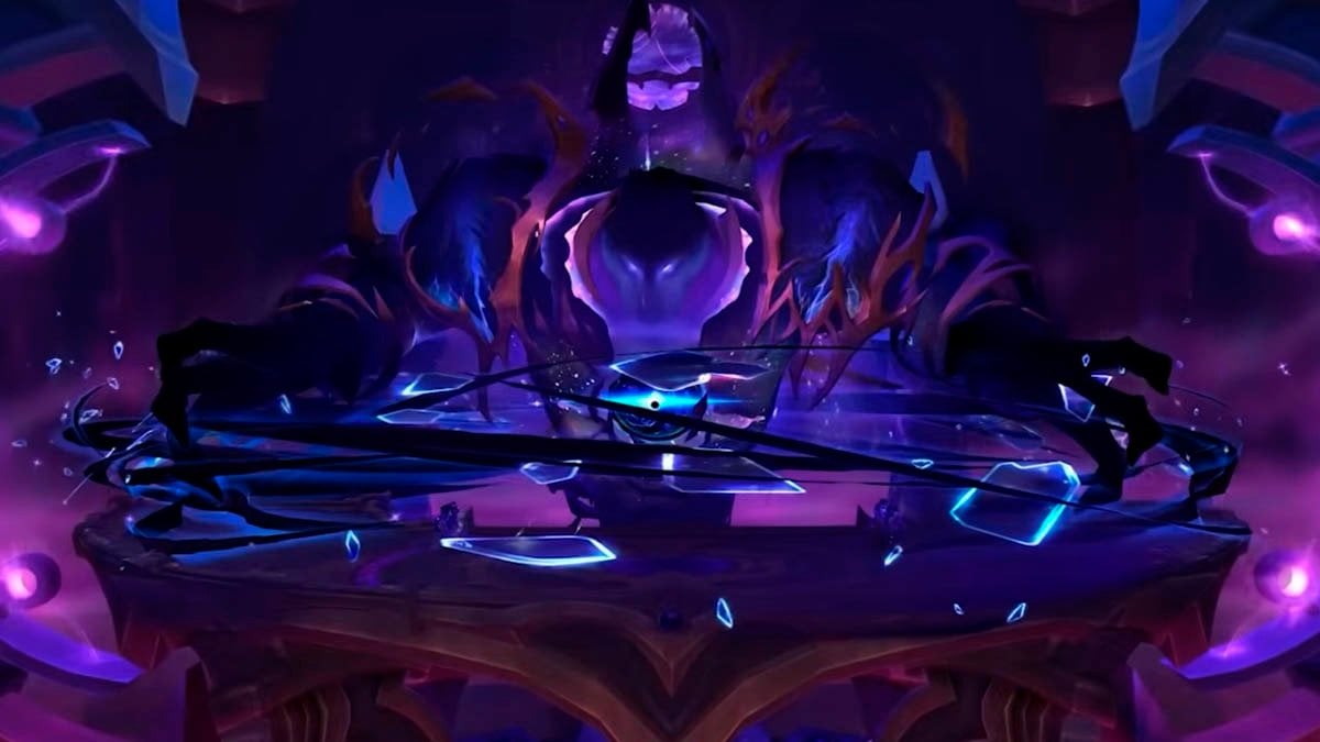 Void Lord Dimensius last boss fight in Patch 11.2 Manaforgeg Omega raid.