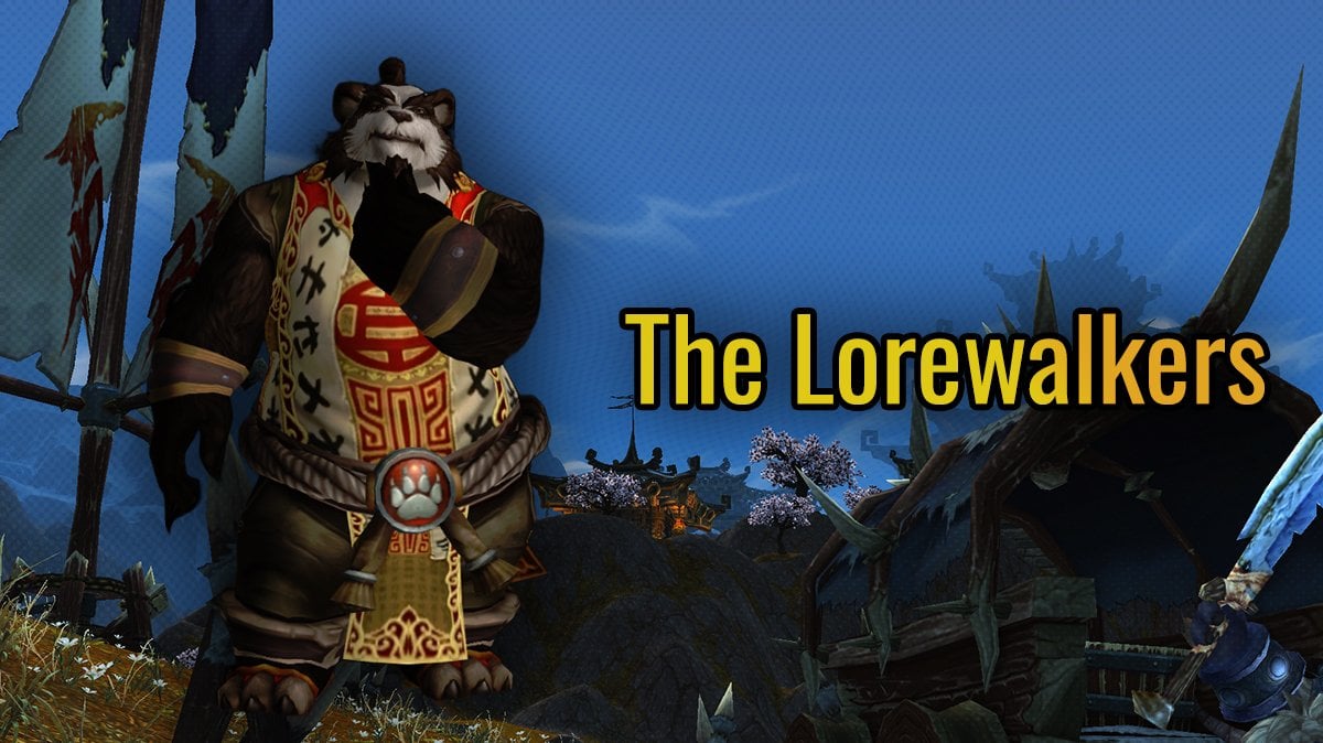 The Lorewalkers MoP reputation showcase, with a Lorewalker Cho making a question gesture.